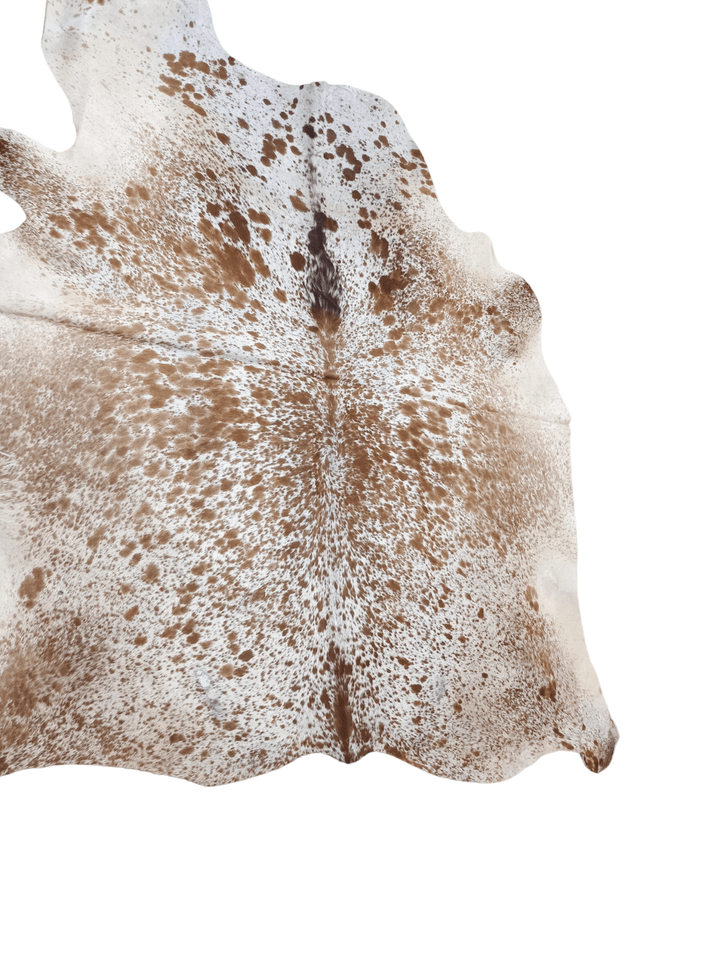 Brown Salt N Pepper Cowhide Rug #1542