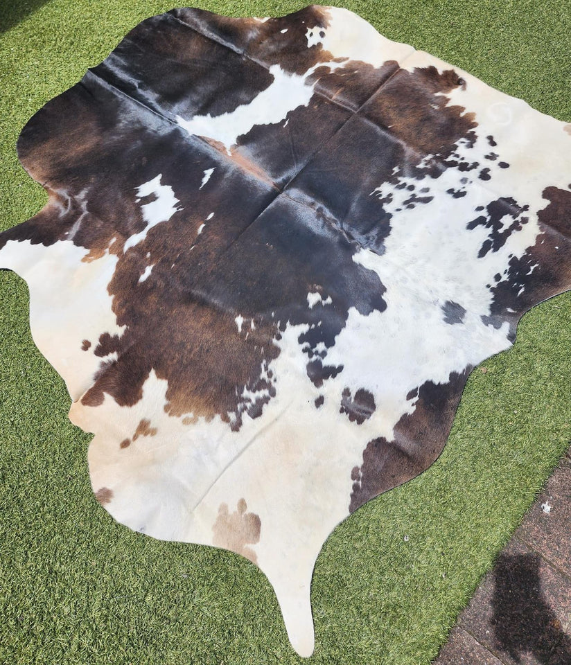 Dark Brown Cowhide Rug #1433