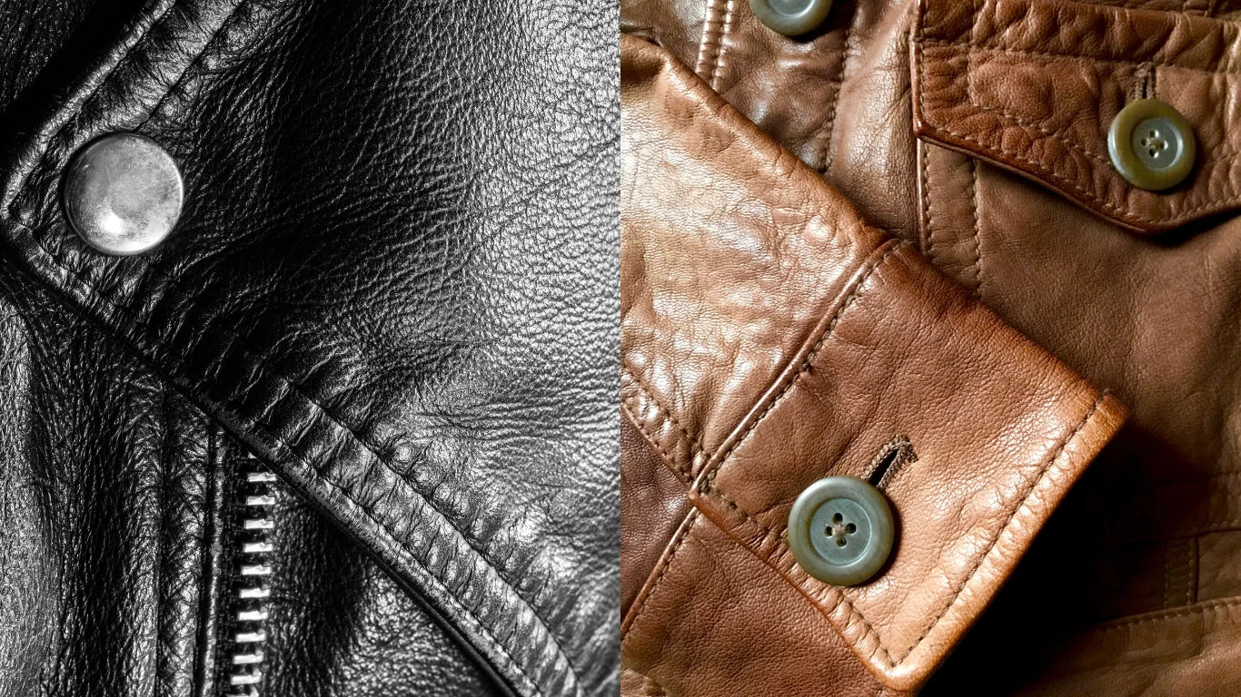 Black VS Brown Leather Jacket