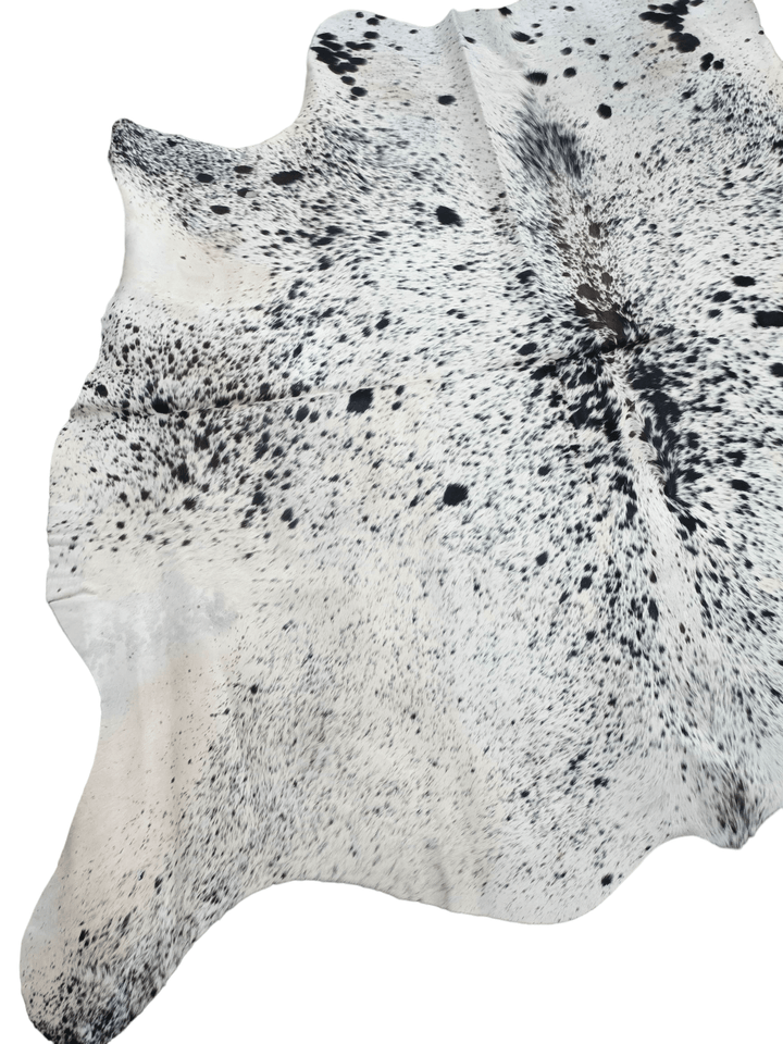 Black Salt N Pepper Cowhide Rug #1540