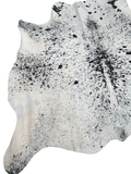 Black Salt N Pepper Cowhide Rug #1540