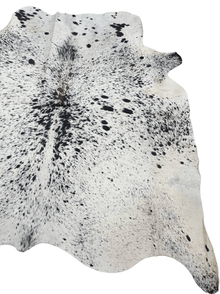 Black Salt N Pepper Cowhide Rug #1540