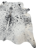 Black Salt N Pepper Cowhide Rug #1540