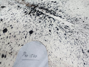 Black Salt N Pepper Cowhide Rug #1540