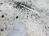 Black Salt N Pepper Cowhide Rug #1540