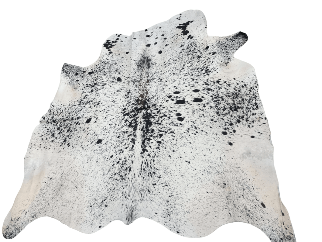 Black Salt N Pepper Cowhide Rug #1540
