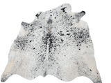 Black Salt N Pepper Cowhide Rug #1540