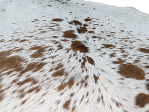 Brown Salt N Pepper Cowhide Rug #1474