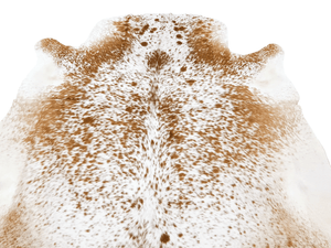 Brown Salt N Pepper Cowhide Rug #1493