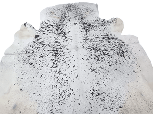 Brown Salt N Pepper Cowhide Rug #1501