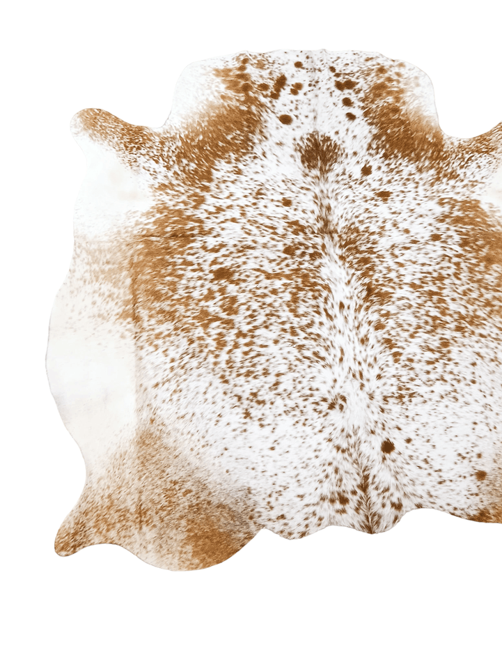 Brown Salt N Pepper Cowhide Rug #1493