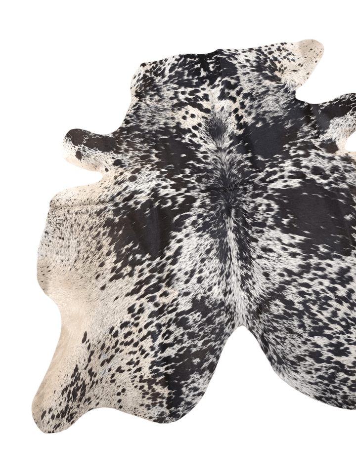 Brown Salt N Pepper Cowhide Rug #1507