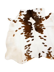Brown Salt N Pepper Cowhide Rug #1519