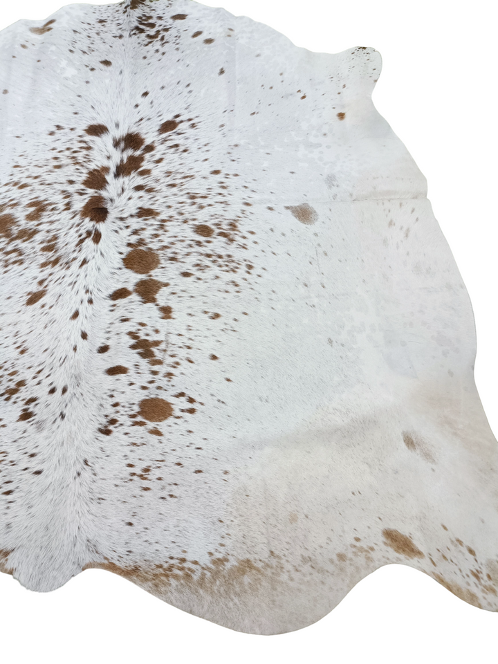 Brown Salt N Pepper Cowhide Rug #1474