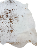 Brown Salt N Pepper Cowhide Rug #1474