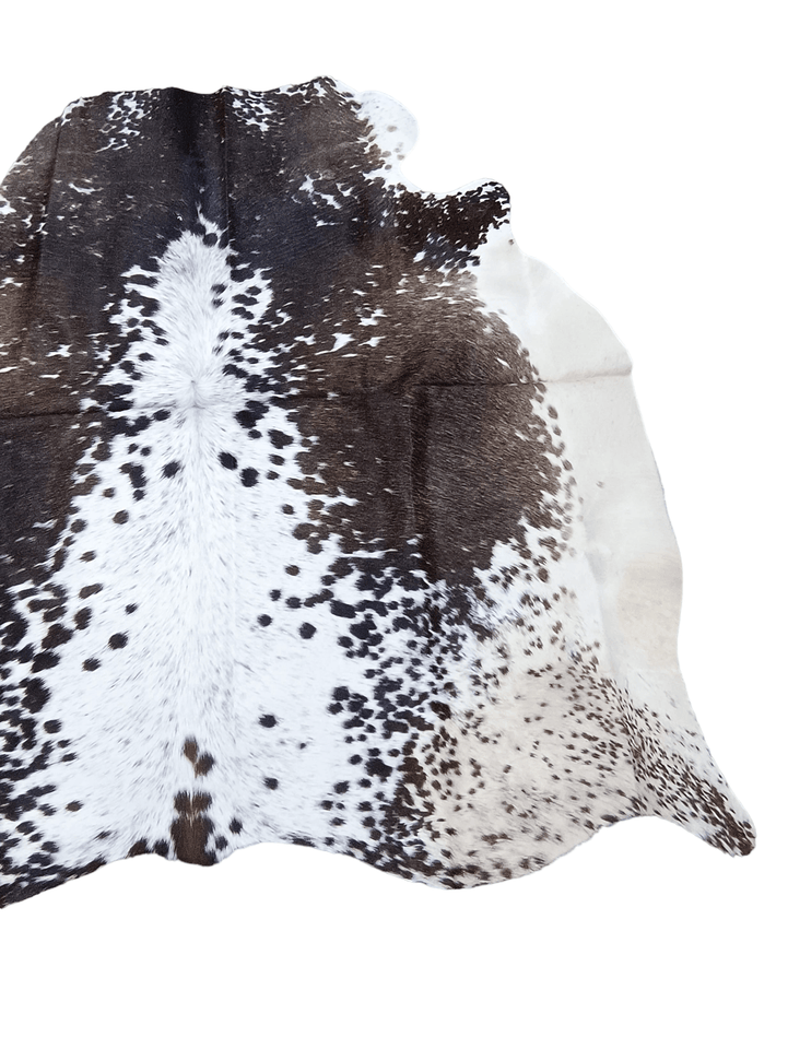 Brown Salt N Pepper Cowhide Rug #1525