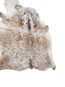 Brown Salt N Pepper Cowhide Rug #1542
