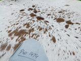 Brown Salt N Pepper Cowhide Rug #1474
