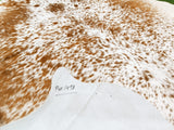 Brown Salt N Pepper Cowhide Rug #1493