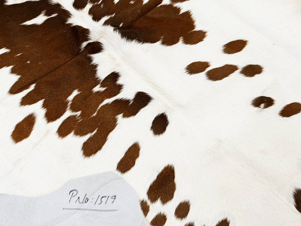 Brown Salt N Pepper Cowhide Rug #1519