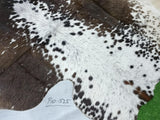 Brown Salt N Pepper Cowhide Rug #1525