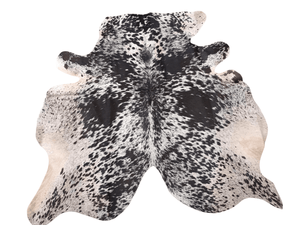 Brown Salt N Pepper Cowhide Rug #1507