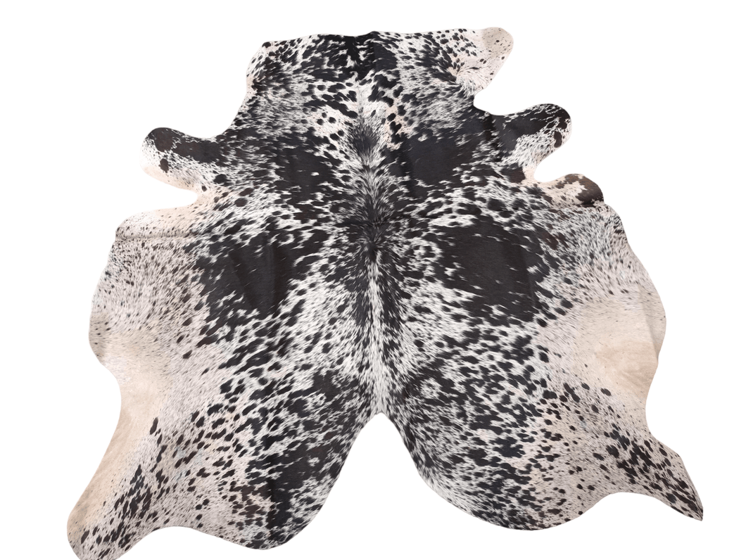Brown Salt N Pepper Cowhide Rug #1507