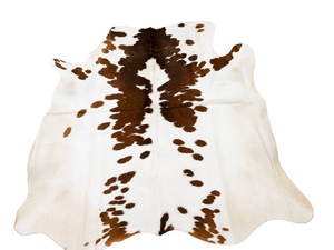 Brown Salt N Pepper Cowhide Rug #1519