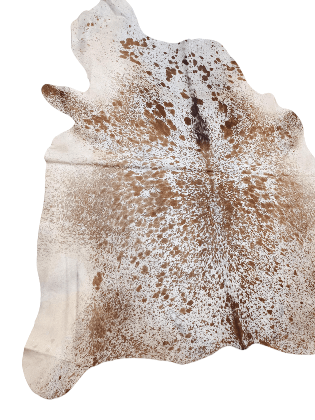Brown Salt N Pepper Cowhide Rug #1542