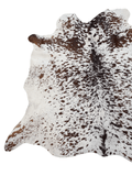 Brown Salt N Pepper On White Cowhide #1529