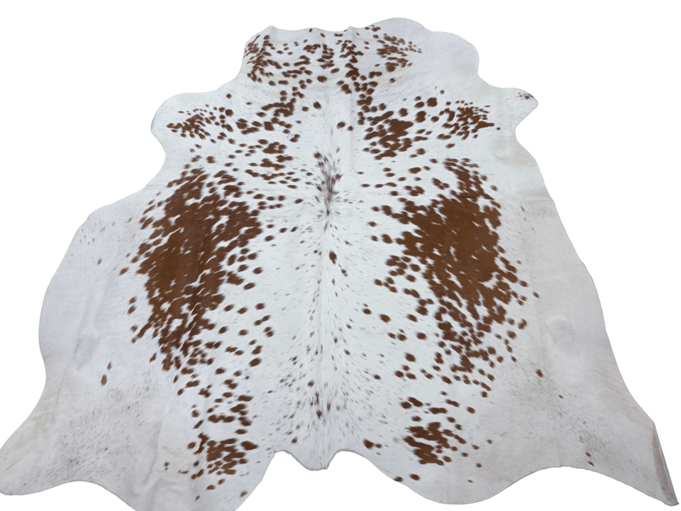 Brown Salt N Pepper Cowhide Rug #1479