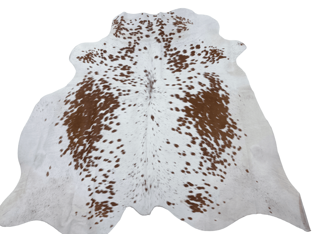 Brown Salt N Pepper Cowhide Rug #1479