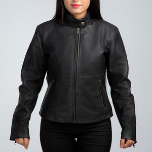 Charlotte Black Leather Jacket