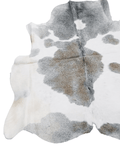 Grey & White Cowhide Rug #1513