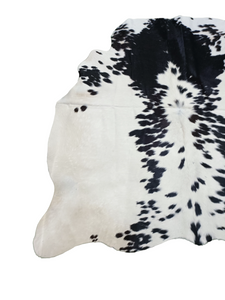 Salt N Pepper Black & White Cowhide Rug #1464