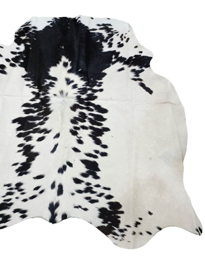 Salt N Pepper Black & White Cowhide Rug #1464