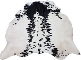 Salt N Pepper Black & White Cowhide Rug #1464