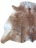 Salt N Pepper Brown & White Cowhide Rug #1453
