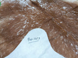Salt N Pepper Brown & White Cowhide Rug #1453