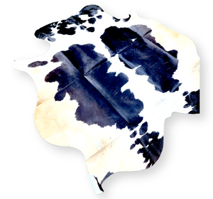 Black & White Cowhide Rug #1425