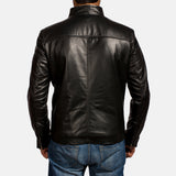 Beetle Black Leather Biker Jacket