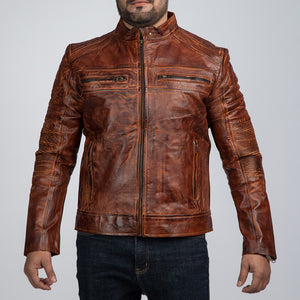 Cowboy Brown Vintage Leather Jacket
