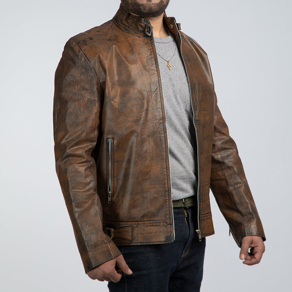 Desert Ranger Brown Leather Jacket | Zosack – Zosack Ltd