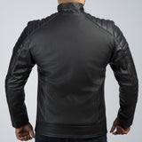 Freeway Leather Biker Jacket Back