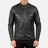 Ironic Black Leather Jacket