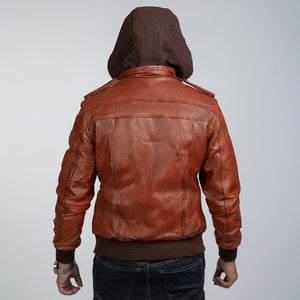 Vintage Leather Jacket Back