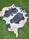 Black Cowhide Rug #1425