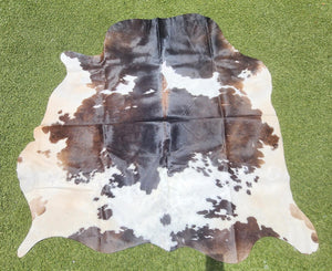 Dark Brown Cowhide Rug #1433