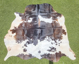 Dark Brown Cowhide Rug #1433