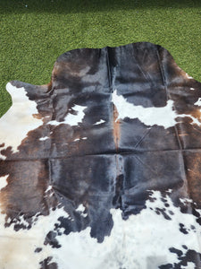 Dark Brown Cowhide Rug #1433